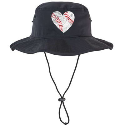 Baseball Or Softball Heart Love Legacy Cool Fit Booney Bucket Hat