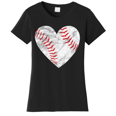 Baseball Or Softball Heart Love Women's T-Shirt