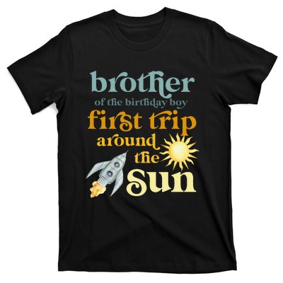 Brother Outer Space 1st Birthday First Trip Around The Sun T-Shirt