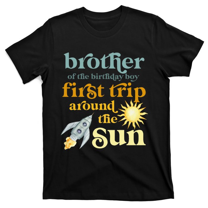 Brother Outer Space 1st Birthday First Trip Around The Sun T-Shirt