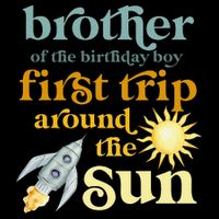 Brother Outer Space 1st Birthday First Trip Around The Sun City Backpack
