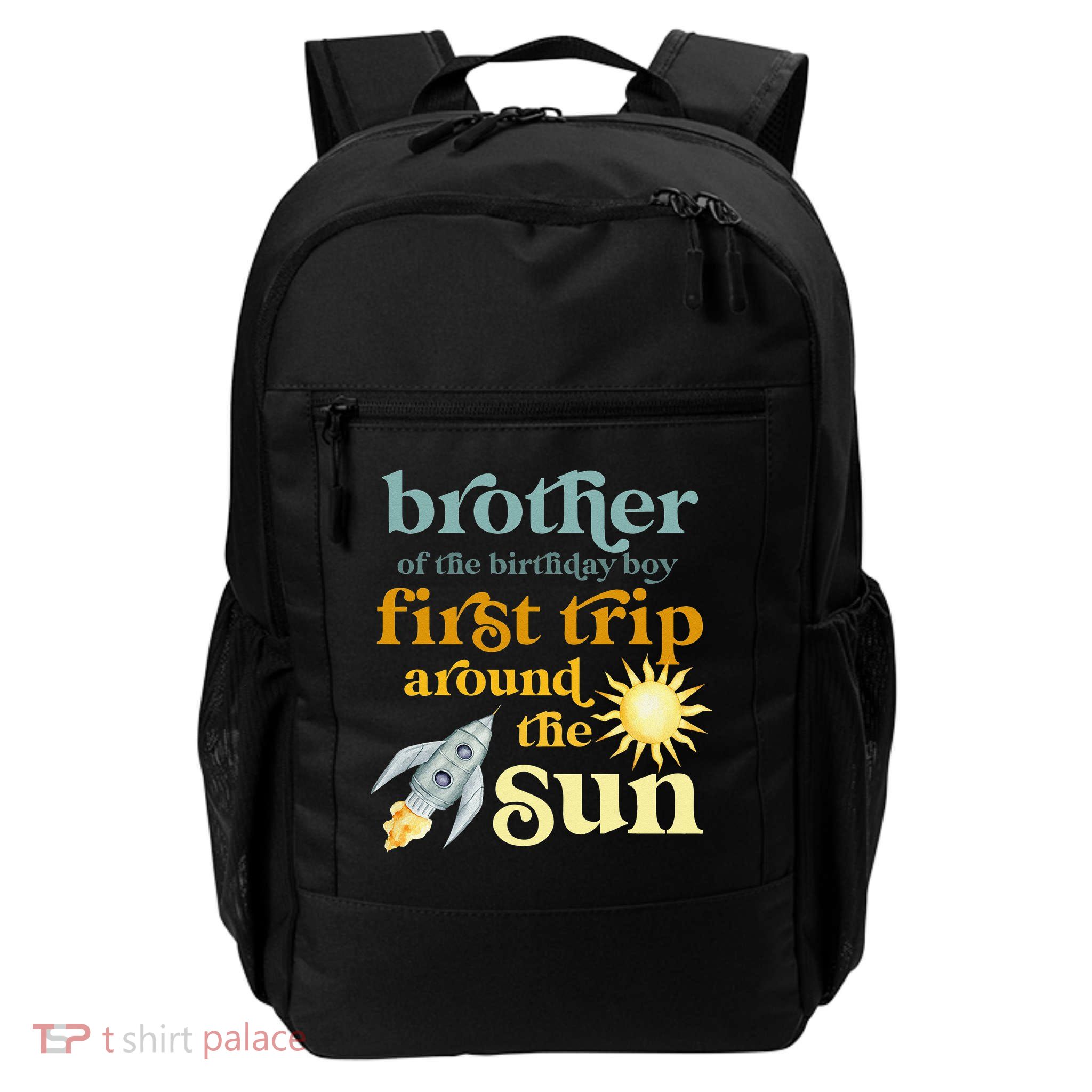 Brother Outer Space 1st Birthday First Trip Around The Sun Backpack