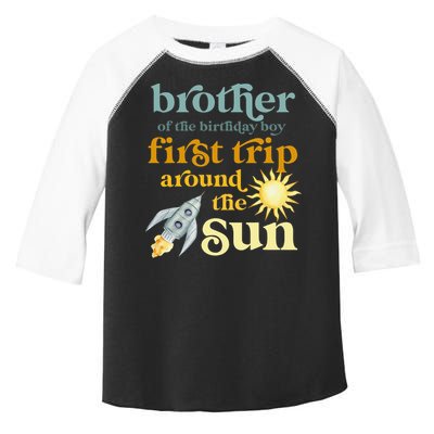 Brother Outer Space 1st Birthday First Trip Around The Sun Toddler Fine Jersey T-Shirt