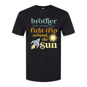 Brother Outer Space 1st Birthday First Trip Around The Sun Softstyle CVC T-Shirt