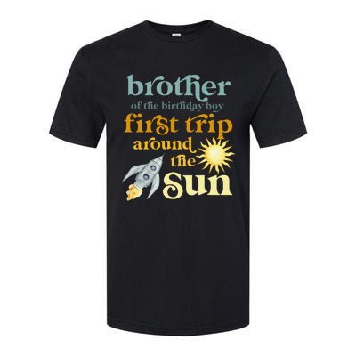 Brother Outer Space 1st Birthday First Trip Around The Sun Softstyle® CVC T-Shirt