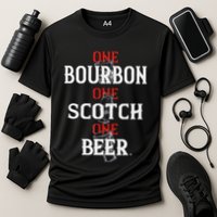 Bourbon One Scotch One Beer Cooling Performance Crew T-Shirt