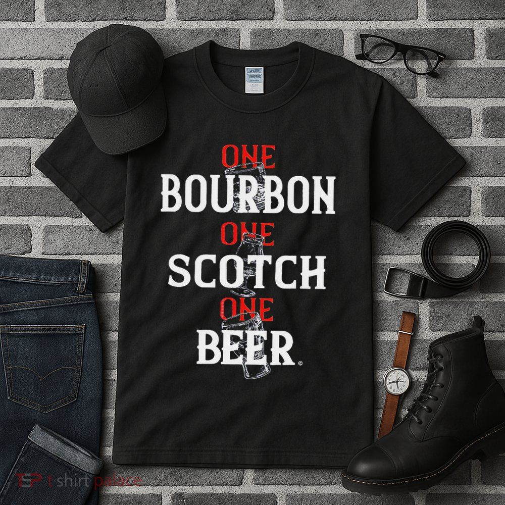 Bourbon One Scotch One Beer Tall T-Shirt