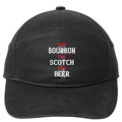 Bourbon One Scotch One Beer 7-Panel Snapback Hat