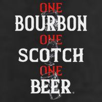 Bourbon One Scotch One Beer Golf Towel