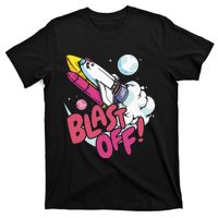 Blast off space shuttle planets T-Shirt