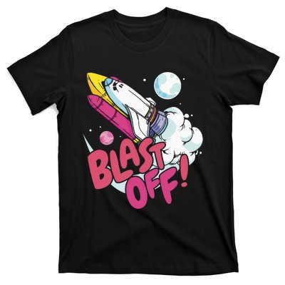 Blast off space shuttle planets T-Shirt