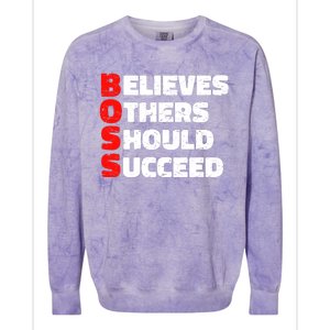 Boss Motivational Colorblast Crewneck Sweatshirt