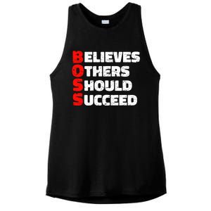 Boss Motivational Ladies PosiCharge Tri-Blend Wicking Tank