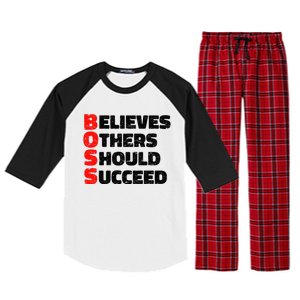 Boss Motivational Raglan Sleeve Pajama Set