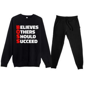 Boss Motivational Premium Crewneck Sweatsuit Set