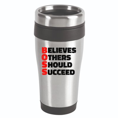 Boss Motivational 16oz Travel Tumbler