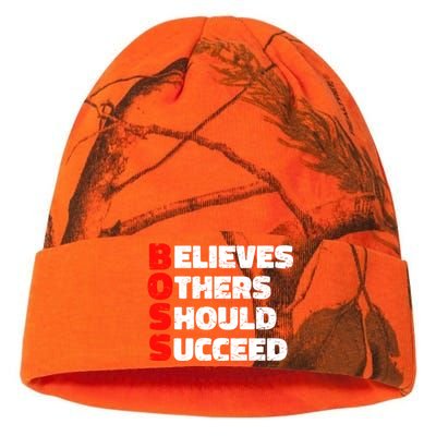 Boss Motivational Kati Licensed 12" Camo Beanie