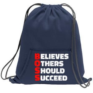 Boss Motivational Sweatshirt Cinch Pack Bag