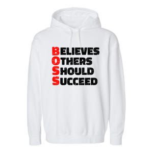 Boss Motivational Garment-Dyed Fleece Hoodie