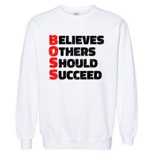 Boss Motivational Garment-Dyed Sweatshirt