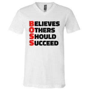 Boss Motivational V-Neck T-Shirt