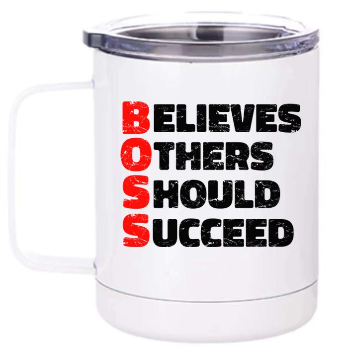 Boss Motivational 12 oz Stainless Steel Tumbler Cup