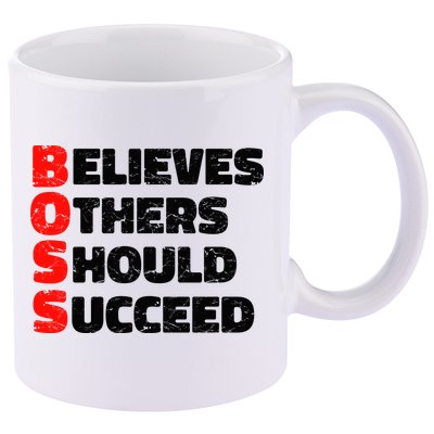 Boss Motivational 11oz C Handle Ceramic Mug
