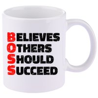 Boss Motivational 11oz C Handle Ceramic Mug