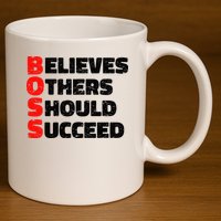 Boss Motivational 11oz C Handle Ceramic Mug