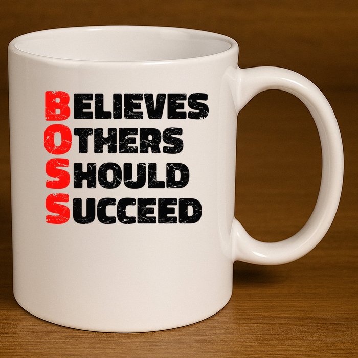 Boss Motivational 11oz C Handle Ceramic Mug