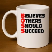Boss Motivational 11oz C Handle Ceramic Mug