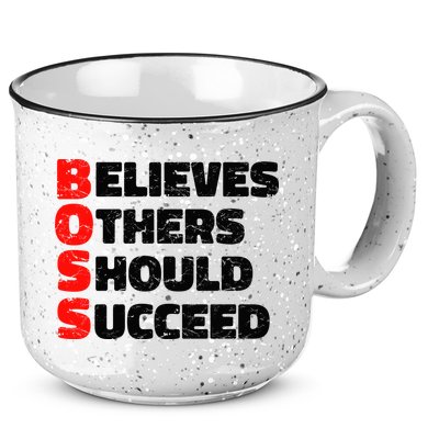 Boss Motivational 15oz Campfire Ceramic Mug