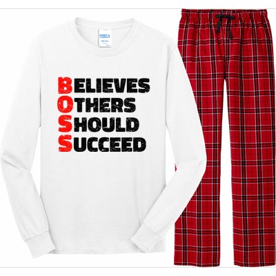 Boss Motivational Long Sleeve Pajama Set