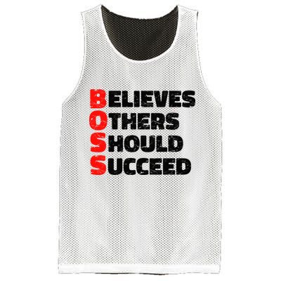 Boss Motivational Mesh Reversible Basketball Jersey Tank