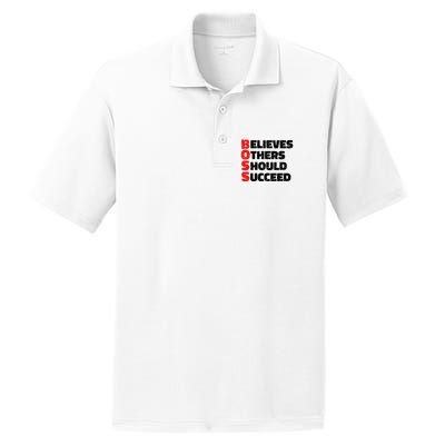 Boss Motivational PosiCharge RacerMesh Polo