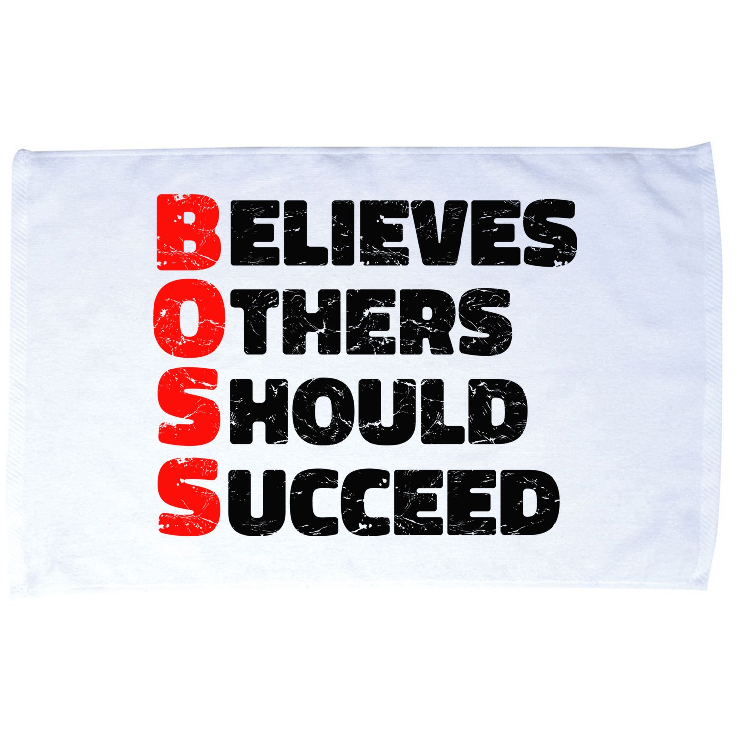 Boss Motivational Microfiber Hand Towel