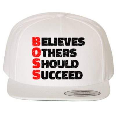 Boss Motivational Wool Snapback Cap