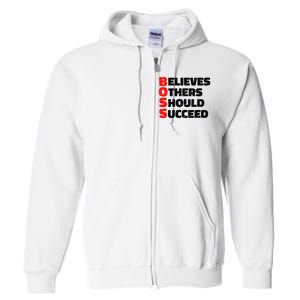 Boss Motivational Full Zip Hoodie