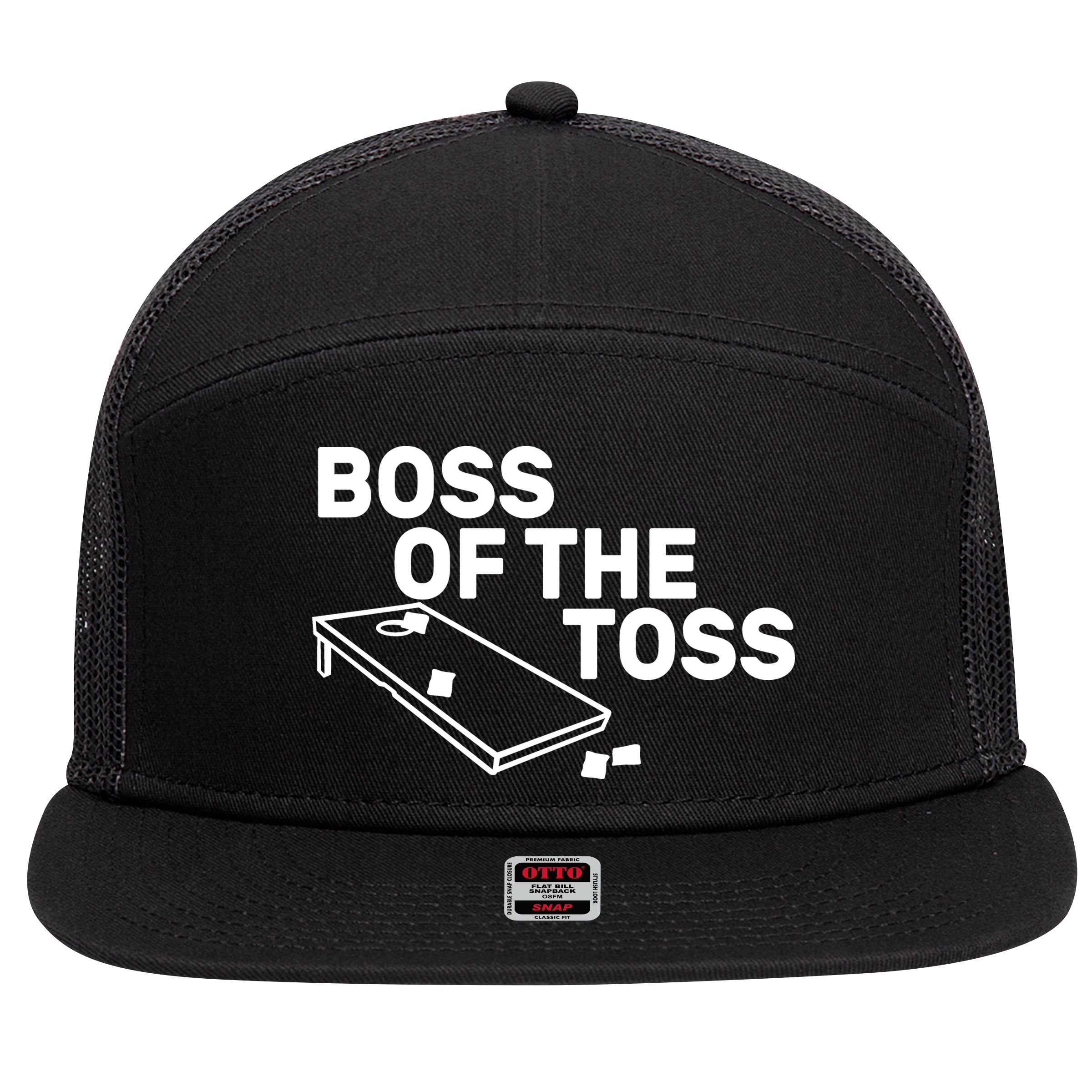 Boss Of The Toss 7 Panel Mesh Trucker Snapback Hat