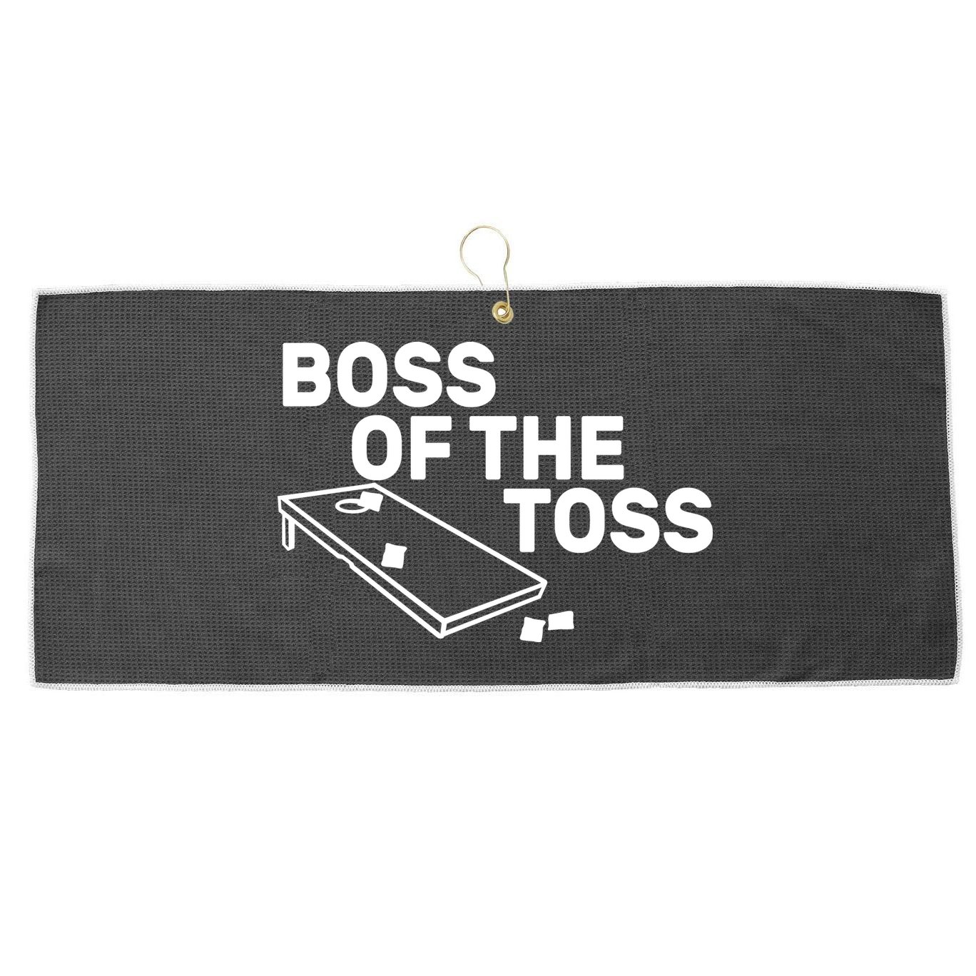 Boss Of The Toss Large Microfiber Waffle Golf Towel