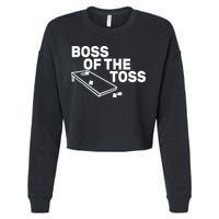 Boss Of The Toss Cropped Pullover Crew