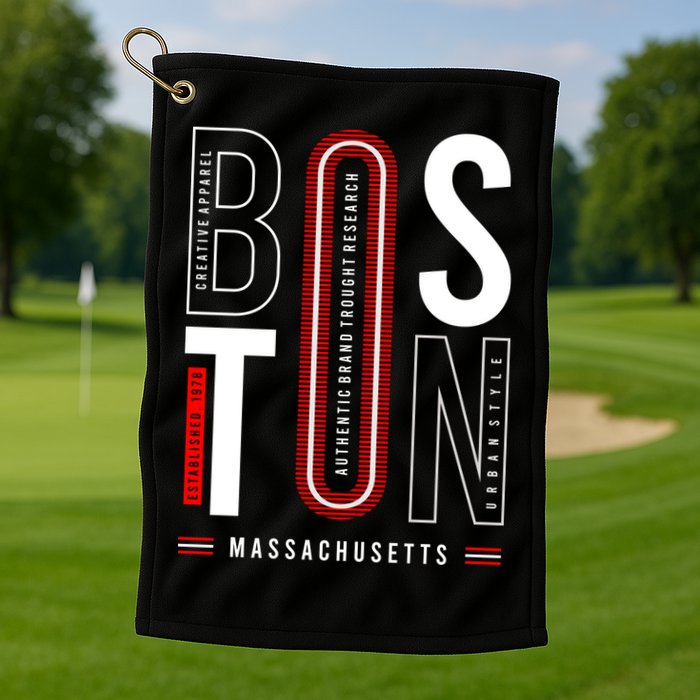 Boston Golf Towel