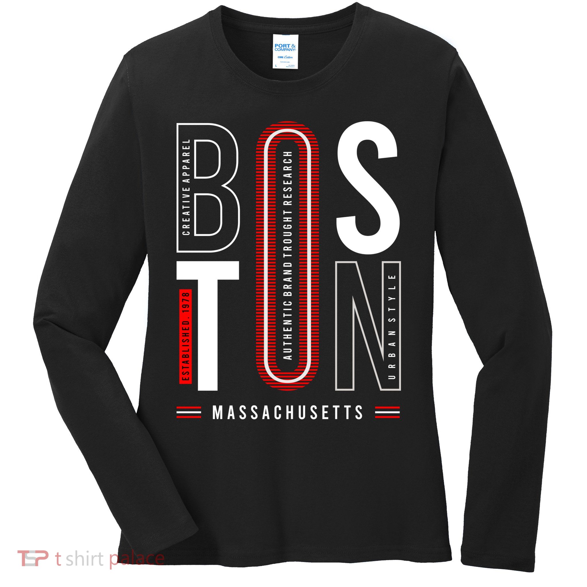Boston Ladies Long Sleeve Shirt
