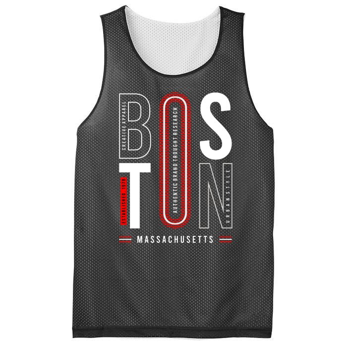 Boston Mesh Reversible Basketball Jersey Tank