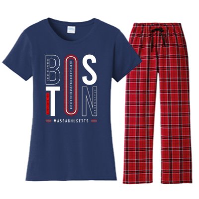 Boston Women's Flannel Pajama Set