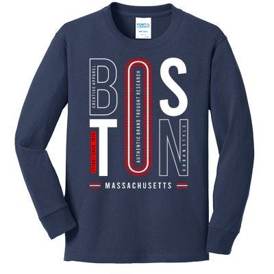 Boston Kids Long Sleeve Shirt