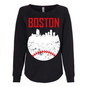 Boston Baseball City Womens California Wash Sweatshirt