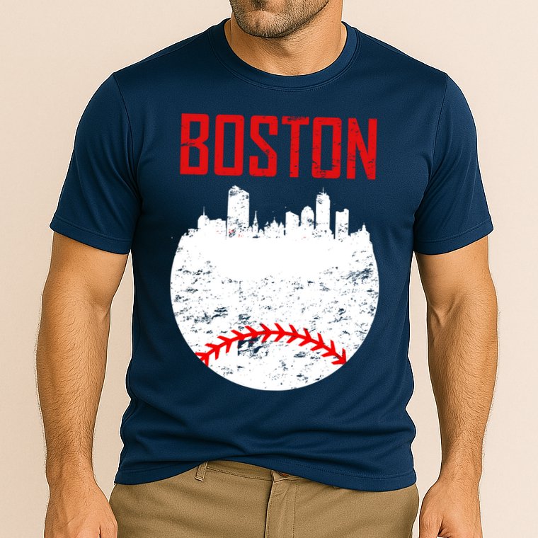 Boston Baseball City Cooling Performance Crew T-Shirt