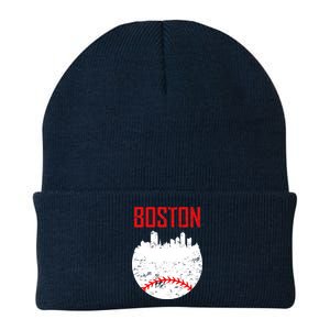 Boston Baseball City Knit Cap Winter Beanie