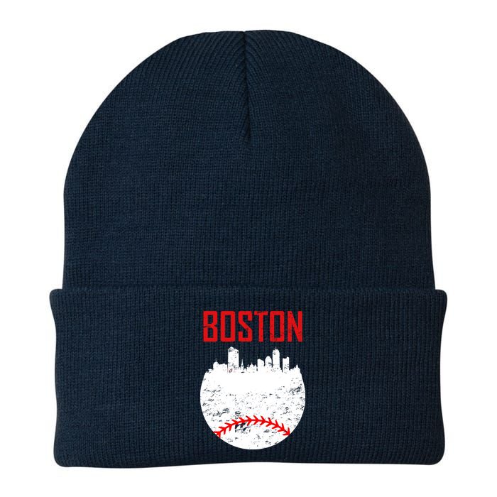 Boston Baseball City Knit Cap Winter Beanie